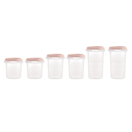 Miniland Pojemniki Na Żywność Hermetycznie Zamykane Dolce 6 szt - Cukierkowe