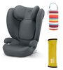 Cybex Solution B I-Fix Fotelik Samochodowy 15 - 50 kg Steel Grey + Babysafe Nakładka Na Pas + Canpol Babies Termoopakowanie