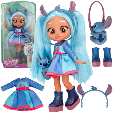 Tm Toys Stitch Lalka Cry Babies Bff Disney Długie Włosy Do Stylizacji Akcesoria
