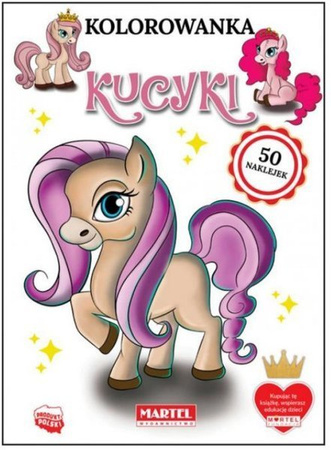 Kolorowanka Kucyki z Naklejkami