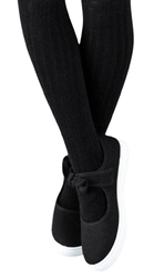 Noviti Rajstopy Bawełniane Prążek Czarne 116-122