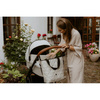 Roan Ivi 2.0 Wózek Głęboko-Spacerowy Rama Rosegold Raven + Cybex Aton B2 i-Size Fotelik Samochodowy 0-13kg + Baza One Volcano Black