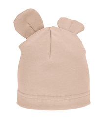 Poofi Czapka z Uszami Rozmiar 68 3-6m Jasny Szary