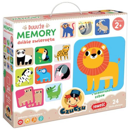 CzuCzu Duuuże Memory - Dzikie Zwierzęta