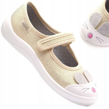 Befado Tenisówki Kapcie Balerinki Królik Beżowe