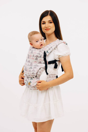 LennyLamb Nosidełko LennyLight Z Tkaniny Żakardowej 61% Bawełna, 39% Wiskoza Bambusowa, Rozmiar Standard - Eagle Rocks - Peak