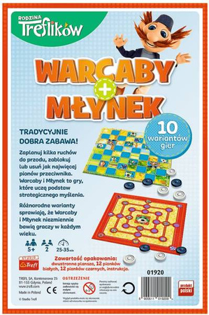 Trefl Gra Warcaby Młynek Trefliki