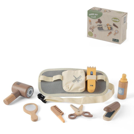 Dantoy Drewniany zestaw BARBER FRYZJER dla dzieci