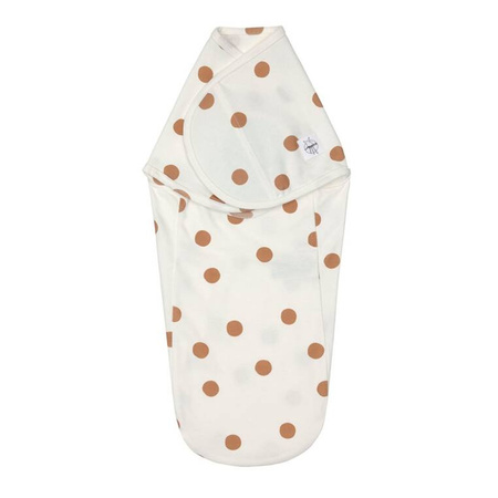 Lassig Cozy Swaddle Bag GOTS Big Dots milky