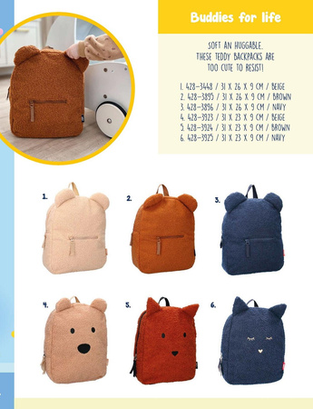 Pret Plecak dla dzieci Buddies for Life brown