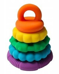 Jellystone Silikonowy Gryzak Wieża Tęczowy