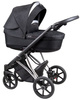 Coletto Craft Wózek Głęboko-Spacerowy 2w1 C-03 Czarno-Srebrna Rama 