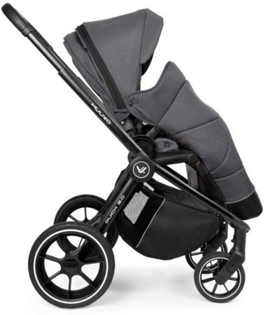 Muuvo Quick 3.0 Wózek Głęboko-Spacerowy z Gondolą XL Zestaw 2w1 Iron Graphite