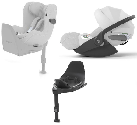 Cybex Sirona T I-Size Plus Fotelik Samochodowy 0-18 kg + Cybex Cloud T I-Size Plus Fotelik Samochodowy 0-13kg Plus Platinum White + Baza T