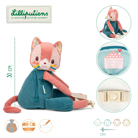 Lilliputiens Miękki plecak przytulanka Kotka Jeanne