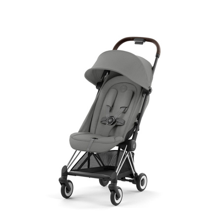 Cybex Coya Wózek Spacerowy Rama Chrome Mirage Grey + Cybex Coya Moskitiera Black