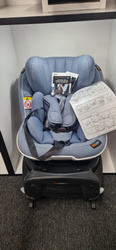 [OUTLET] BeSafe Izi Turn B i-Size Fotelik Samochodowy Obrotowy 0-18 kg Cloud Melange / niebieski