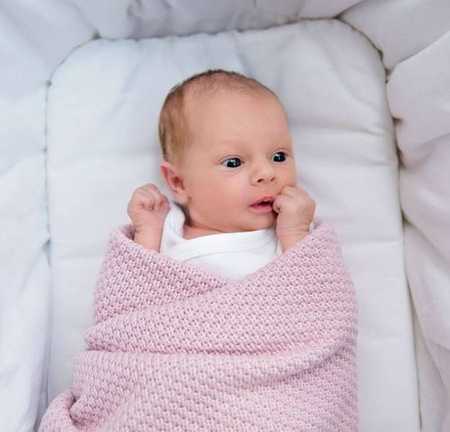 Lullalove Bambusowy Koc Pudrowy Róż