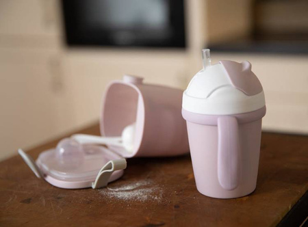Bo Jungle Kubek do Picia ze Słomką BioPlastik CPLA Pink 