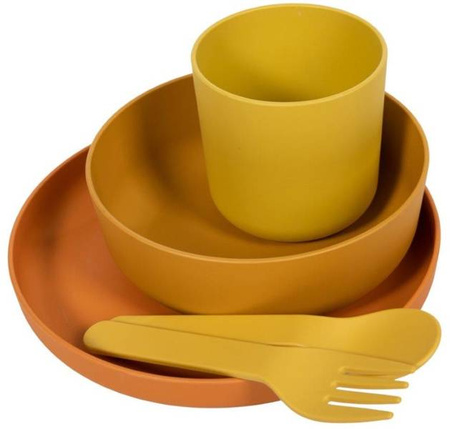 Bo Jungle Zestaw Naczyń BioPlastik CPLA Ochre
