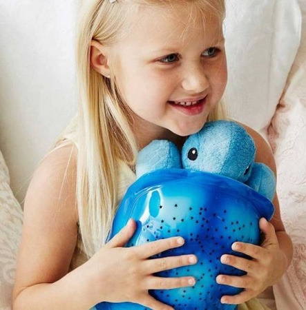 Cloud B Twilight Turtle Blue Lampka Nocna z Projekcją Świetlną Żółw Niebieski