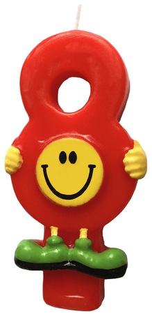 Arpex Świeczka Cyferka Buźka Nr 8