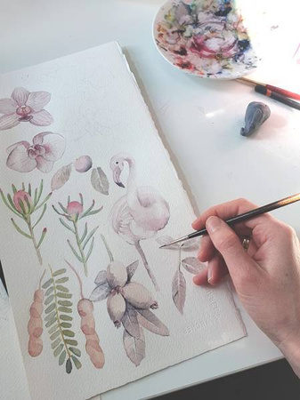 Makaszka Gumka Do Włosów - Tropical Vibes