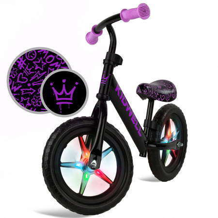 Kidwell Rebel Led Rowerek Biegowy Neon Pink