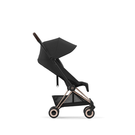 Cybex Coya Wózek Spacerowy Rama Rosegold Sepia Black + Pałąk do Wózka