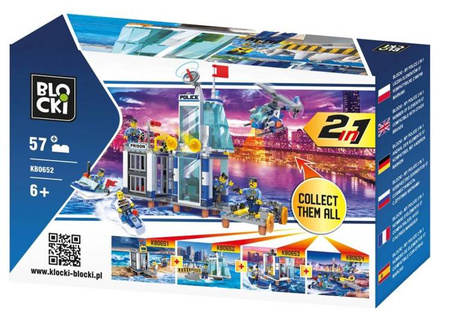 Klocki Blocki MyPolice Klocki Policja 2w1 57 Elementy