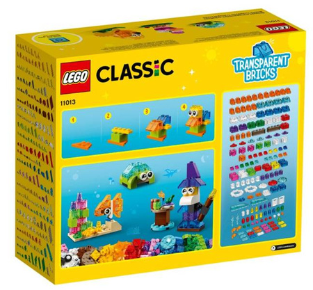 Lego Classic Kreatywne Przezroczyste Klocki 11013