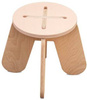 Babai Drewniany Stołek X Rózowy
