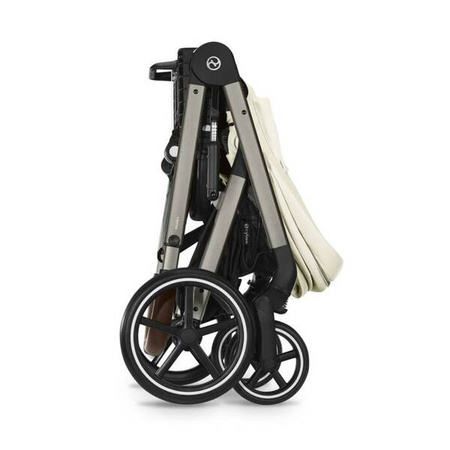 Cybex Balios S Lux 2.0 Wózek Głęboko-Spacerowy Seashell Beige + Cloud G I-Size Fotelik Samochodowy 0-13kg + Baza G + Osłony Przeciwdeszczowe + Adaptery