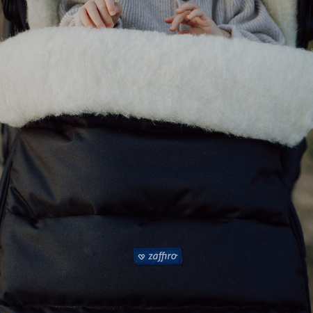 Zaffiro iGrow 4.0 Śpiwórek Do Wózka Wełna Premium Czarny / Beżowy