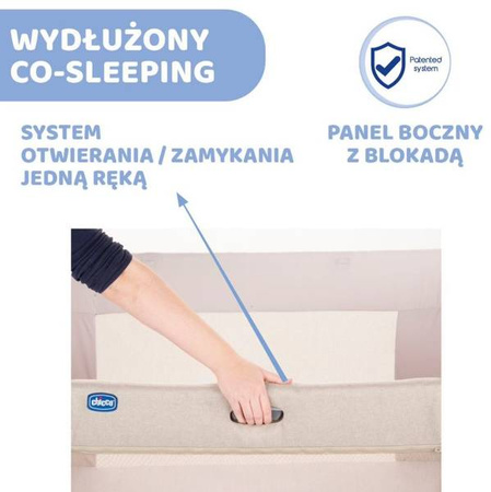 Chicco Next2Me Forever Łóżeczko Dostawne 3w1 do 22kg Aquarelle