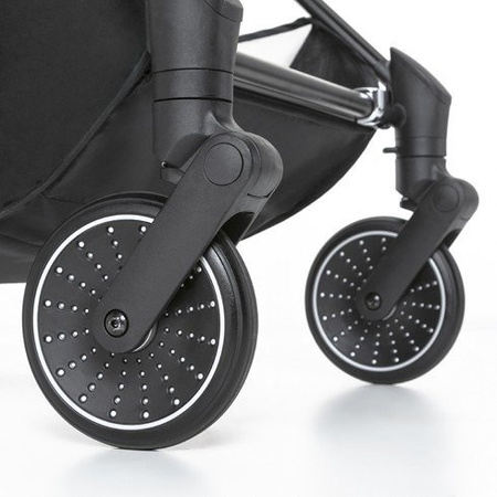 Espiro Galaxy Wózek Głęboko-Spacerowy + Gondola Una + Adaptery Zestaw 2w1 10 Black Space + Graphite Street