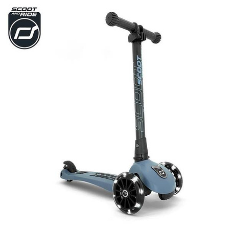 Scootandride Highwaykick 3 LED Hulajnoga Składana ze Świecącymi Kółkami 3+ Steel