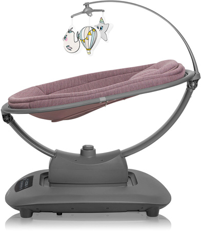 Lionelo Blossom elektryczny bujaczek dziecięcy Pink Mauve