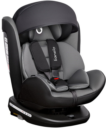 [OUTLET] Lionelo Bastiaan 360° Fotelik Samochodowy  0-36kg Grey/Black