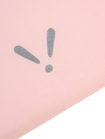 Piapimo SleepSweet Prześcieradło Do Łóżeczka z Haftem 60 x 120 cm Różowe