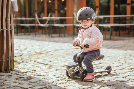[OUTLET] Scootandride Highwaykick 1 Lifestyle 2w1 Jeżdzik i Hulajnoga Trójkołowa z Zamykanym Schowkiem 1-5 lat Zebra