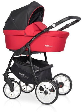 Riko Basic Sport Wózek Głęboko-Spacerowy 2w1 Sport Red