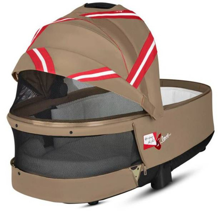 Cybex e-Priam 4.0 Rama ze Stelażem Siedziska + Gondola Wózek Głęboki Karolina Kurkova One Love | multicolor