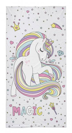Detexpol Ręcznik Plażowy Kąpielowy 70x140 Unicorn Jednorożec