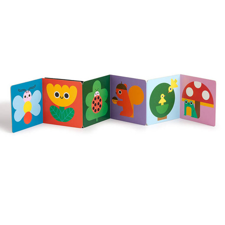 Mudpuppy Kartonowa kontrastowa dwustronna książeczka harmonijka Natura 0+