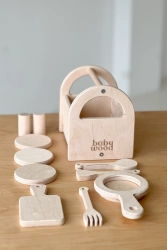 Baby Wood Skrzyneczka z Akcesoriami Kuchennymi