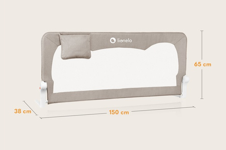 Lionelo Hanna Bramka Ochronna do Łóżeczka Beige Melange 
