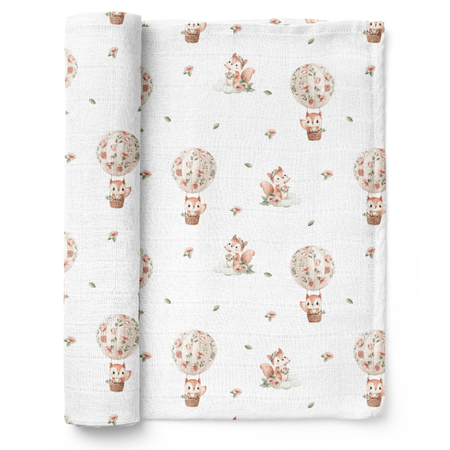 Bocioland Pieluszka Bambusowa 75x75cm Wiewiórki