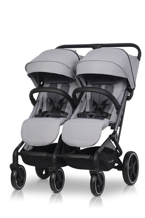 EasyGo Echo Wózek Spacerowy Bliźniaczy Cloudy Gray