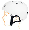 Kinderkraft Safety Kask z Naklejkami White